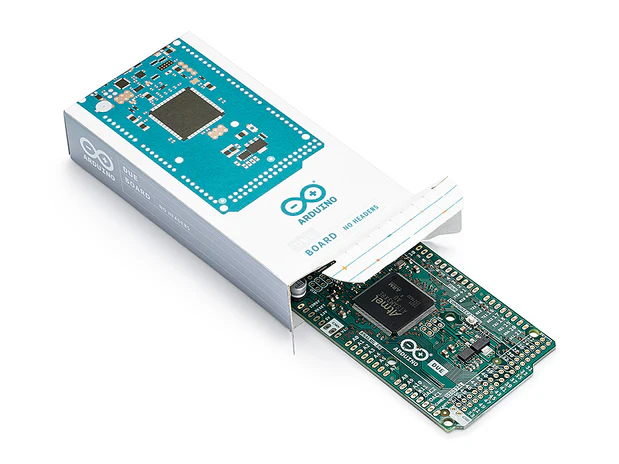 Vue détaillée du microcontrôleur ARM Cortex-M3 sur l’Arduino Due